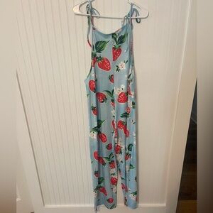 Strawberry Print Jumpsuit